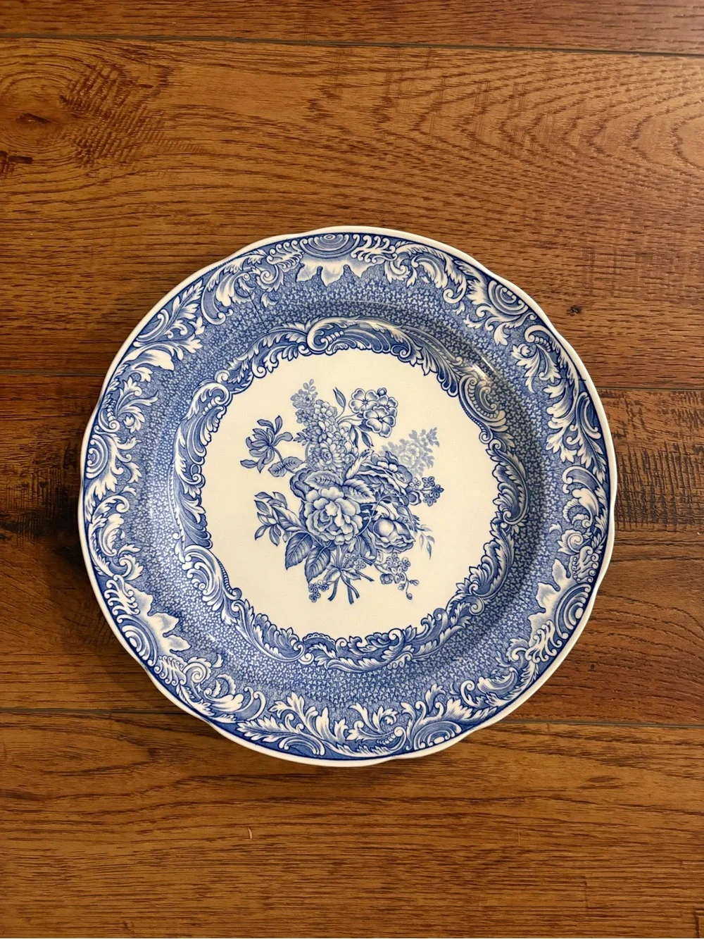 Spode Blue Room Byron Groups Transferware Dinner Plate England 10.5”